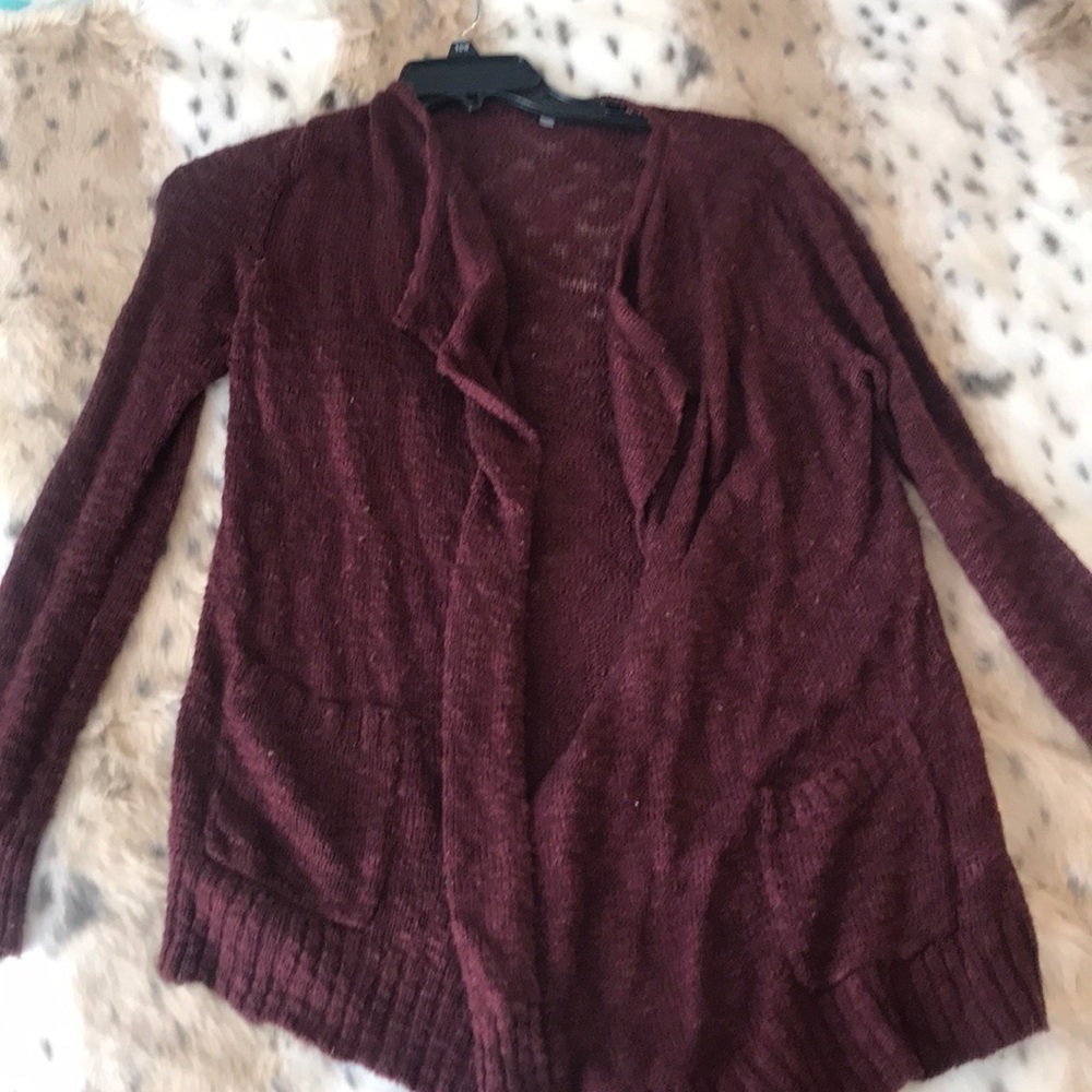 Maroon Cardigan